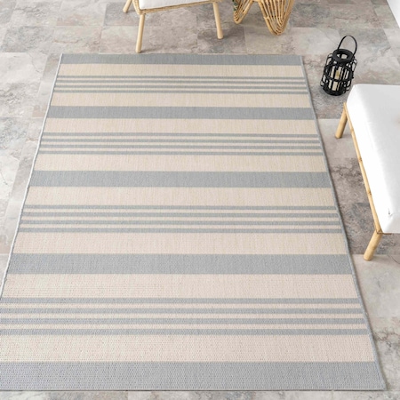 Nuloom Robin Multi Stripe Indoor/Outdoor Area Rug 9ft x 12ft OWDN29F-9012